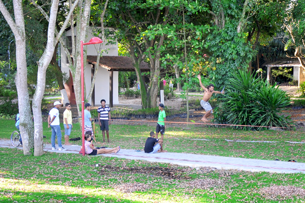 Horto Florestal pode ser utilizado para prática esportiva (Foto: Marcelo Ferrão)