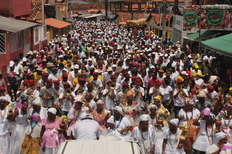 Lavagem de Jauá atrai uma multidão (Foto: Agnaldo Silva)