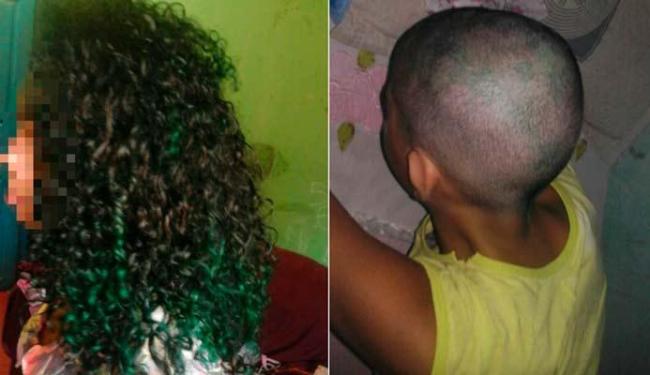 Criança usou papel crepom para colorir o cabelo e irritou o pai