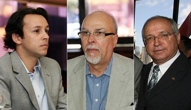 Os Negromonte, pai (C) e filho (E), e Roberto Brito foram denunciados ao STF (Foto: Mila Cordeiro e Rejane Carneiro l Ag. A TARDE)