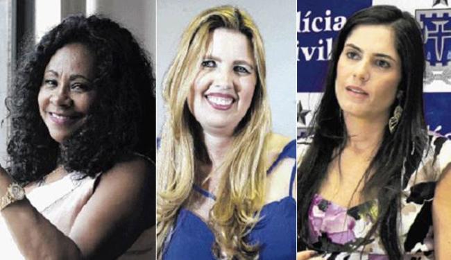 Maria Tereza (E), Taís (C) e Danielle dominam a área em Camaçari (Foto: Joá Souza e Adilton Venegeroles | Ag. A TARDE)