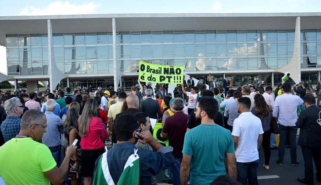 Nesta quarta-feira, 16, milhares de pessoas protestaram em Brasília (Foto: Valter Campanato | Agência Brasil)
