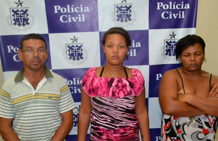 Polícia acredita que Bianca (do meio) planejou o crime (Foto: Reprodução | Portal Jaguarari)