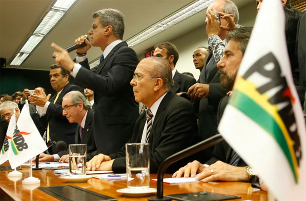 A decisão foi tomada na tarde desta terça-feira (29) durante a reunião da cúpula do partido (Foto: Reprodução/Twitter PMDB)