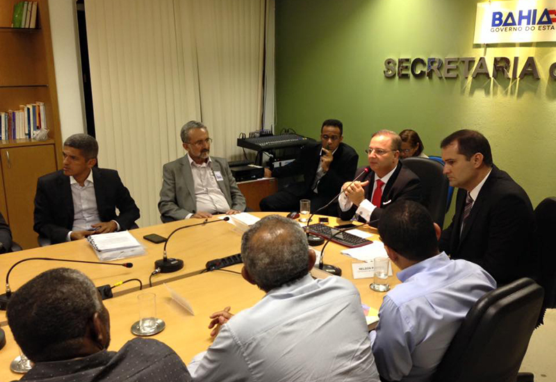 Prefeito Ademar Delgado participa de reunião na Secretaria Estadual da Saúde (Foto: Adeilson Carvalho)