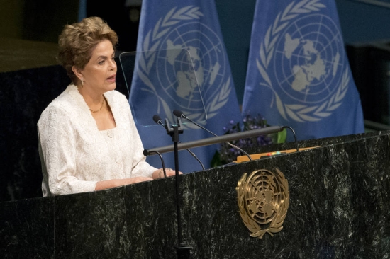 Dilma discursou no plenário da Organização das Nações Unidas (ONU) Dilma discursou no plenário da Organização das Nações Unidas (ONU)