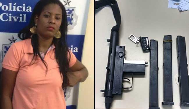 Mulher foi presa após denúncia anônima (Foto: Ascom | Polícia Civil)