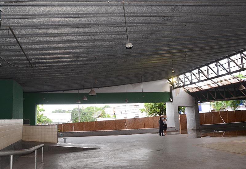 Espaço onde será instalado o Restaurante Popular (Foto: Aristeu Chagas)