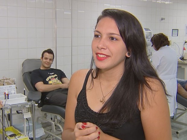 Bárbara convidou amigos e familiares para doar sangue (Foto: Reprodução/TV TEM)