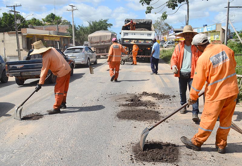 Prefeitura inicia operação ‘tapa-buraco’ na Cascalheira (Foto: Aristeu Chagas)