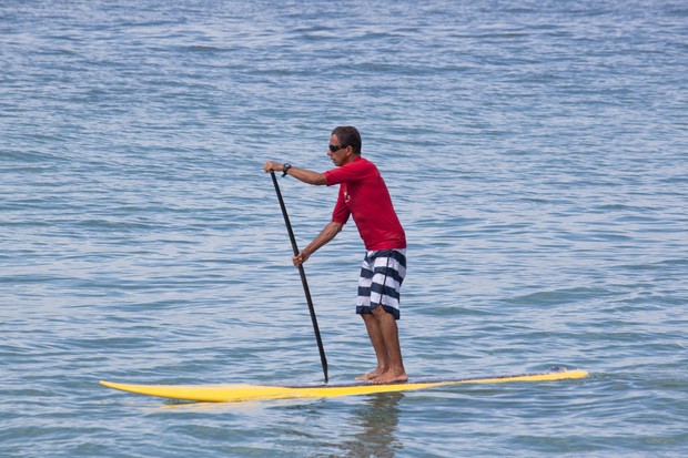 Circuito amador de stand up paddle acontece em Arembepe (Foto: Divulgação)