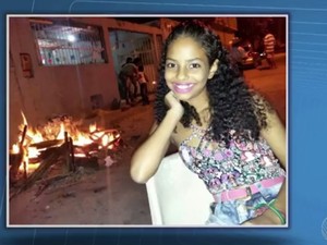 Garota foi atingida por bala perdida em Barra de Pojuca (Foto: Reprodução/ TV Bahia)
