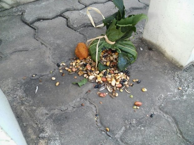 Funcionária de banco confundiu despacho de macumba com bomba em Piracicaba (SP) (Foto: Divulgação/Polícia Militar)