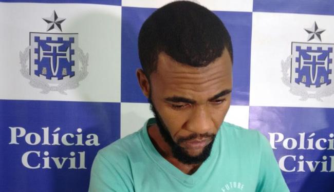 Dário Andrade Salomão, 27 anos, filmava o estupro e ameaçava divulgar imagens, segundo a polícia (Foto: Edilson Lima | Ag. A TARDE)