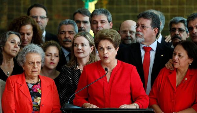 Dilma se despede, em discurso, como presidente do Brasil (Foto: Bruno Kelly | Reuters)