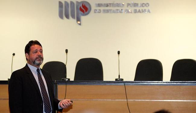 Encontro sobre tecnologia contra lavagem de dinheiro acontece na sede do Ministério Público da Bahia (Foto: Adilton Venegeroles l Ag. A TARDE)