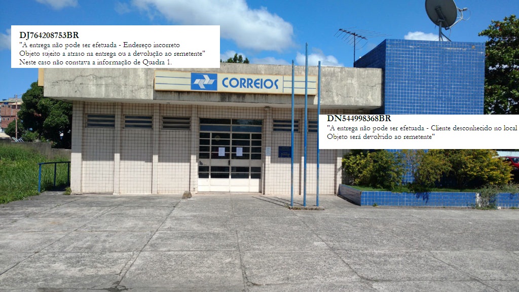 Sede dos Correios em Camaçari