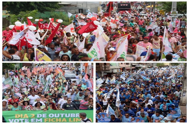 Grandes caminhadas marcam a reta final da campanha em Camaçari