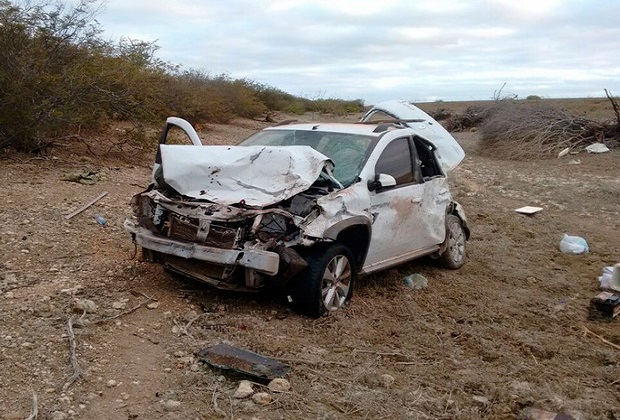 Acidente ocorreu na zona rural do município de Juazeiro, na Bahia (Foto: Henrique Morgado/TV São Francisco)