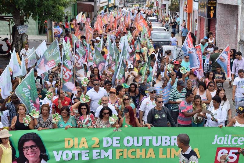 Caminhada da candidata Jailce Andrade (PCdoB)