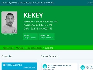 Candidato foi preso durante operação da Polícia Civil (Foto: Reprodução / Divulgacand 2016)