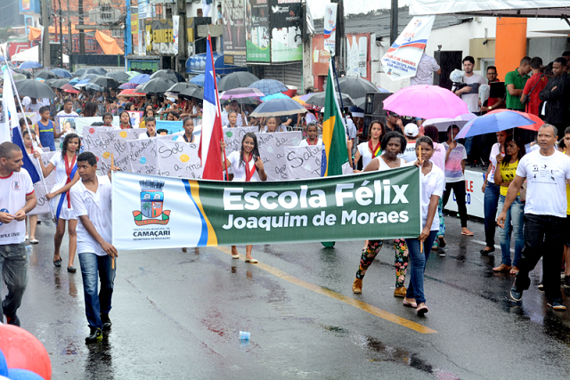 Alunos da Escola Félix Joaquim de Moraes (Foto: Agnaldo Silva)