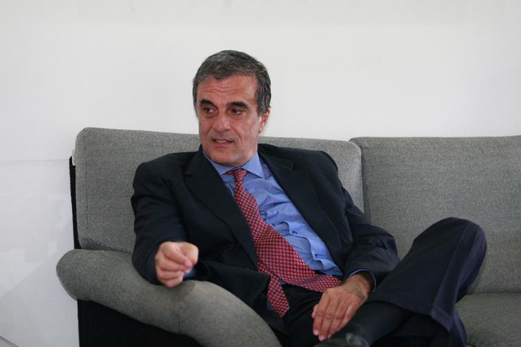 Cardozo visitou A TARDE, onde deu entrevista exclusiva (Foto: Luciano da Matta/Ag. A Tarde)