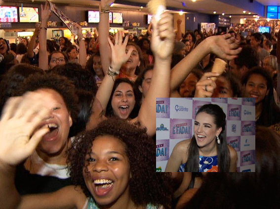 Estreia de filme'É Fada' lota cinema em Salvador (Foto: Reprodução/TV Bahia) Estreia de filme'É Fada' lota cinema em Salvador (Foto: Reprodução/TV Bahia)
