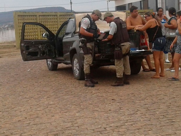 Bebê e avô foram socorridos para o Hospital do Oeste, mas criança não resistiu (Foto: Luís Felipe/ Blog do Sigi Vilares)