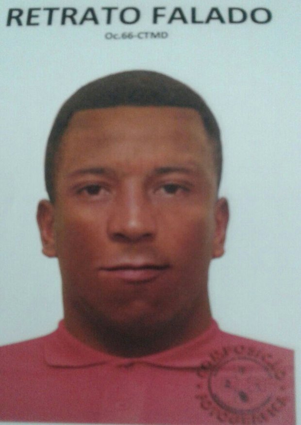 Retrato falado foi divulgado nesta sexta (Foto: Divulgação)