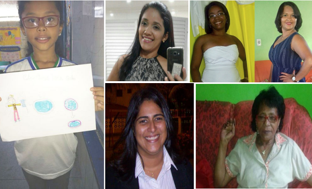 Celine, Lidiane, Rosiane, Donilda, Luciane e Maria do Carmo