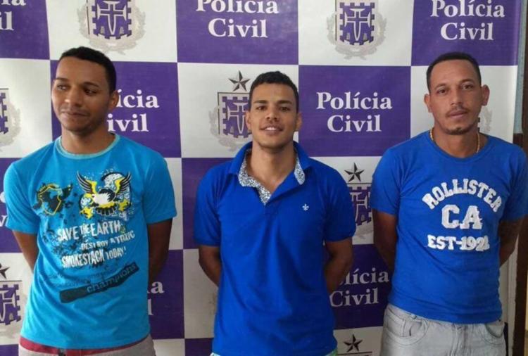 Leandro e Caio estavam foragidos por homicídio, Edicarlos é acusado de tráfico (Foto: Polícia Civil | Divulgação)
