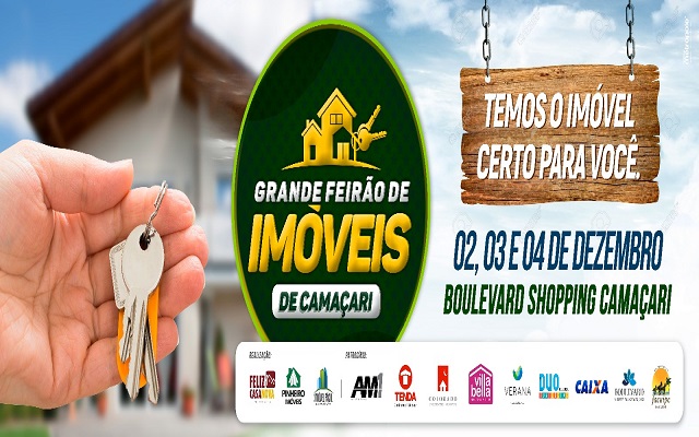 O Grande Feirão de Imóveis de Camaçari tem a expectativa de realizar 5 mil atendimentos