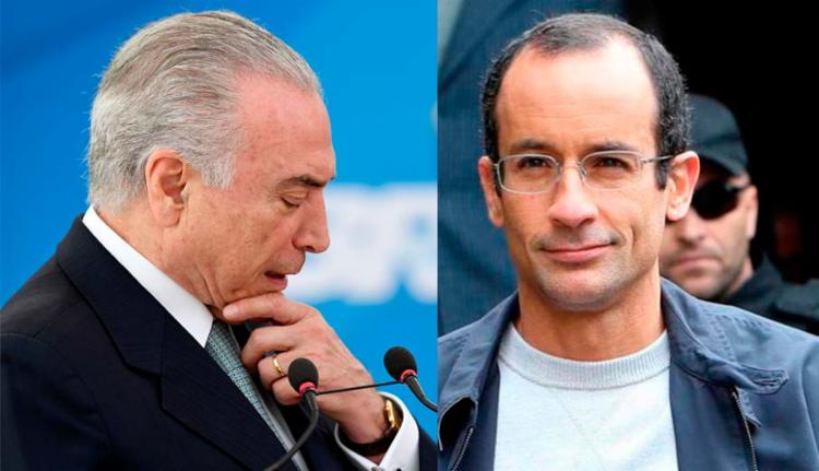 Marcelo prestou depoimento de delação premiada e citou Michel Temer (Foto: AFP e Reuters)