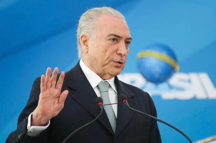 Temer vai passar pela Bahia, Alagoas, Pernambuco e Ceará (Foto: Antonio Cruz | Ag. Brasil)