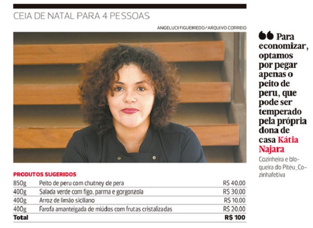 Ceia de Natal para 4 pessoas (Foto: Angeluci Figueiredo | Arquivo Correio)