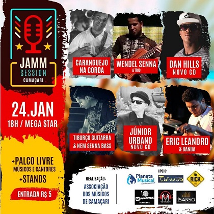 O palco da Jamm Session Camaçari será livre, ou seja, qualquer artista poderá cantar, tocar, interagir com o público (Foto: Divulgação)