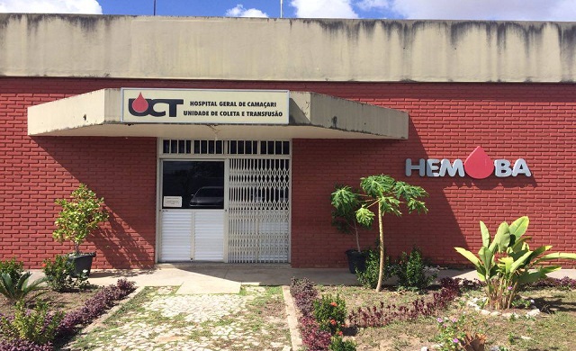 A unidade do Hemoba no Hospital Geral de Camaçari (HGC), atende de segunda a sexta-feira, das 8h às 12h e das 13h às 16h (Foto: Reprodução)