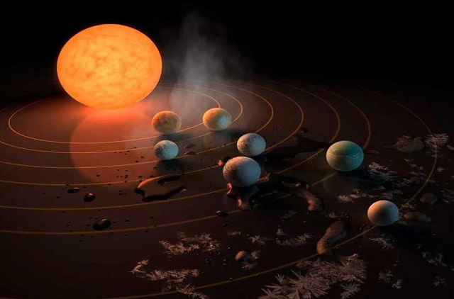 'É a primeira vez que tantos exoplanetas desse tamanho são encontrados em um sistema planetário' (Foto: NASA / JPL-Caltech)