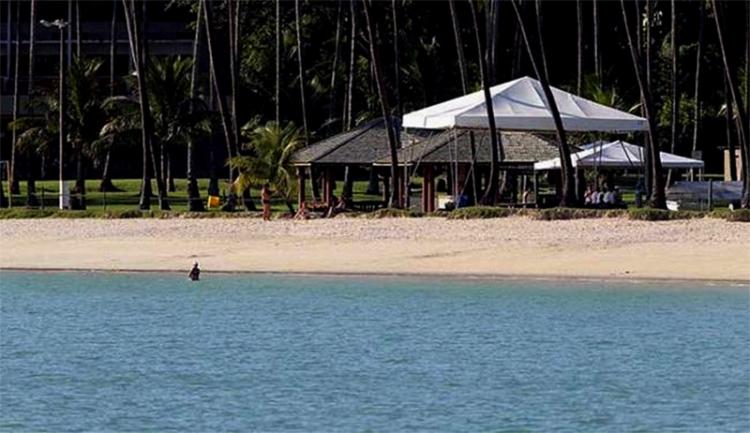 O presidente, a primeira-dama e o filho vão ficar hospedados na residência oficial da Marinha do Brasil na Praia de Inema (Foto: Lúcio Távora | Ag. A TARDE)