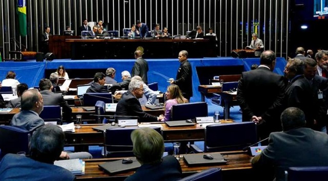 O placar foi de 43 votos a favor e 13 contrários (Foto: Roque de Sá | Agência Senado)