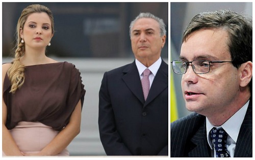 Marcela Temer foi representada por Gustavo Vale da Rocha, subchefe de assuntos jurídicos da Casa Civil, segundo informa o jornalista Mateus Netzel (Foto: Reprodução | Brasil 247)