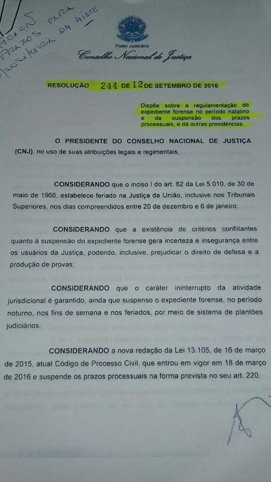 Documento, enviado ao Camaçari Fatos e Fotos, que faz parte do processo impetrado contra a chapa do prefeito Antônio Elinaldo (DEM) e José Tude (PMDB)