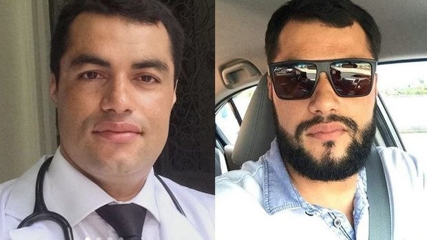 Familiares divulgaram foto de médico com barba, como estava no visual (Foto: Reprodução)