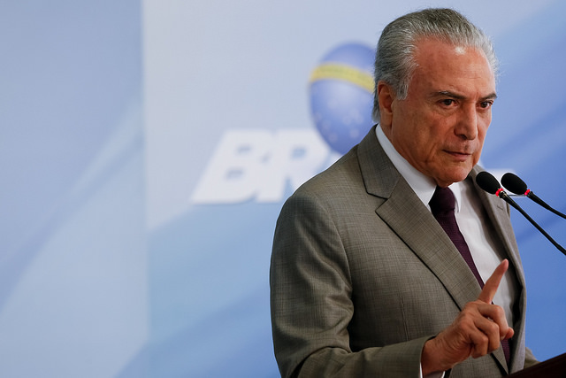 Temer destacou que a declaração desta segunda-feira, 13, se fazia 'em caráter definitivo' (Foto: Beto Barata/PR)