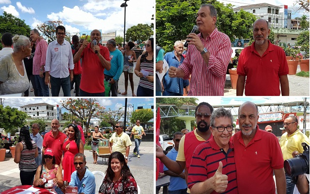 No evento, o grupo também colheu assinaturas para um abaixo-assinado (Fotos: ASCOM/Bira Coroa)