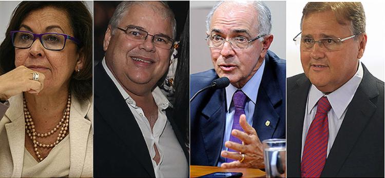 Lídice da Mata, Lúcio Vieira Lima, José Carlos Aleluia e Geddel Vieira Lima estão entre os novos nomes (Foto: Montagem l A TARDE)