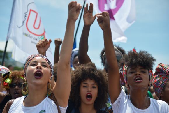 No Brasil, a principal pauta das manifestações é a proposta de reforma da Previdência apresentada pelo governo federal. A avaliação é de que as mulheres serão as mais prejudicadas com a mudança (Foto: Marcello Casal Jr/Arquivo Agência Brasil)