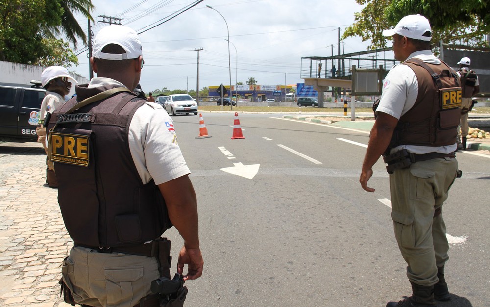 Policiais vão fiscalizar as rodovias que baianas e as que cortam o estado por conta do feriado prolongado do Dia do Trabalho (Foto: Divulgação/SSP-BA)