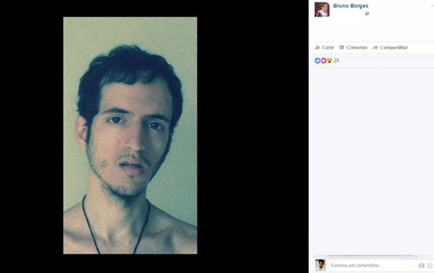 O estudante de Psicologia Bruno Borges, que está desaparecido (Foto: Reprodução)